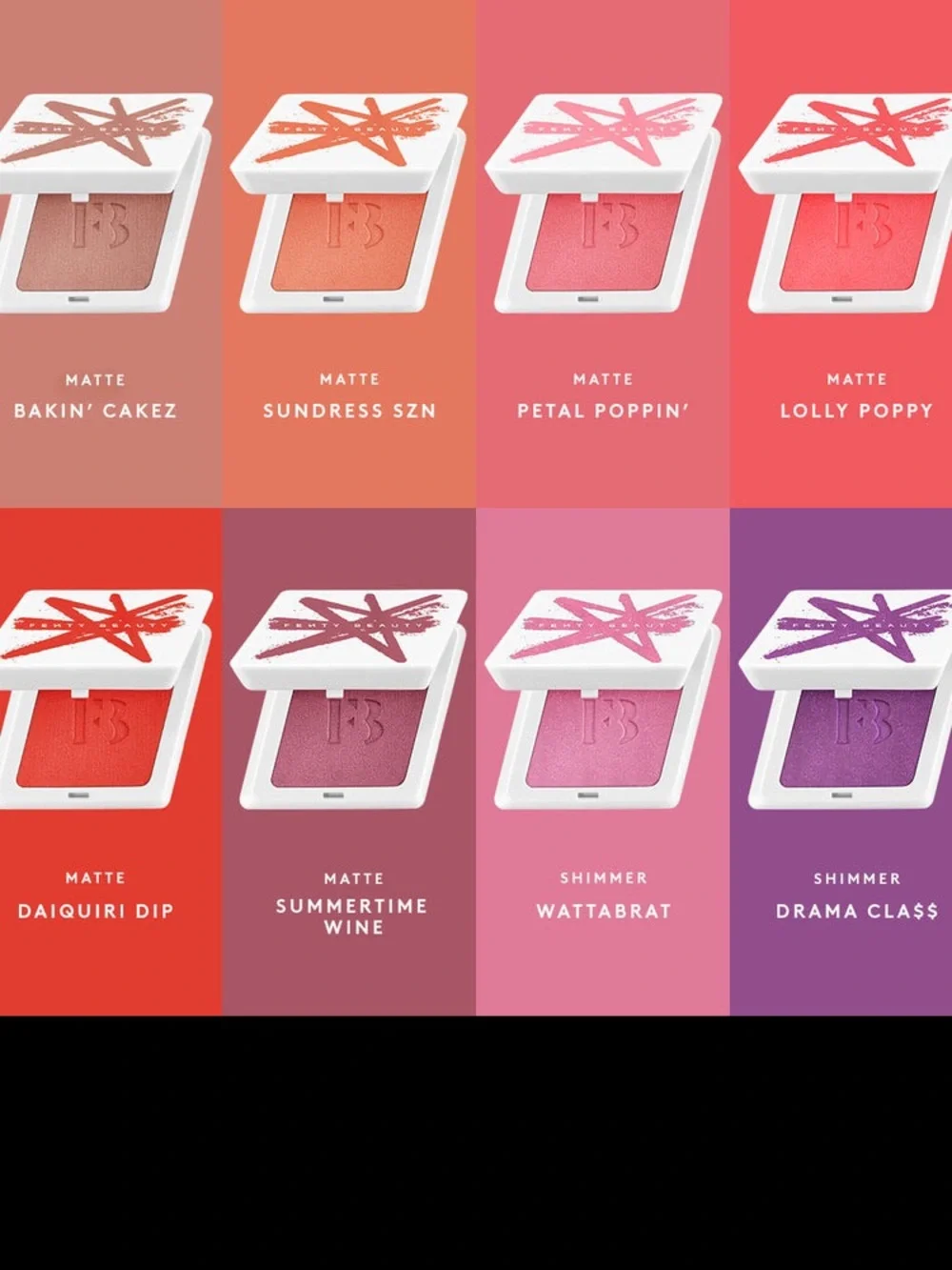 Fenty Beauty Fenty Cheeks Suede Powder Blush Drama Class 12 NEW